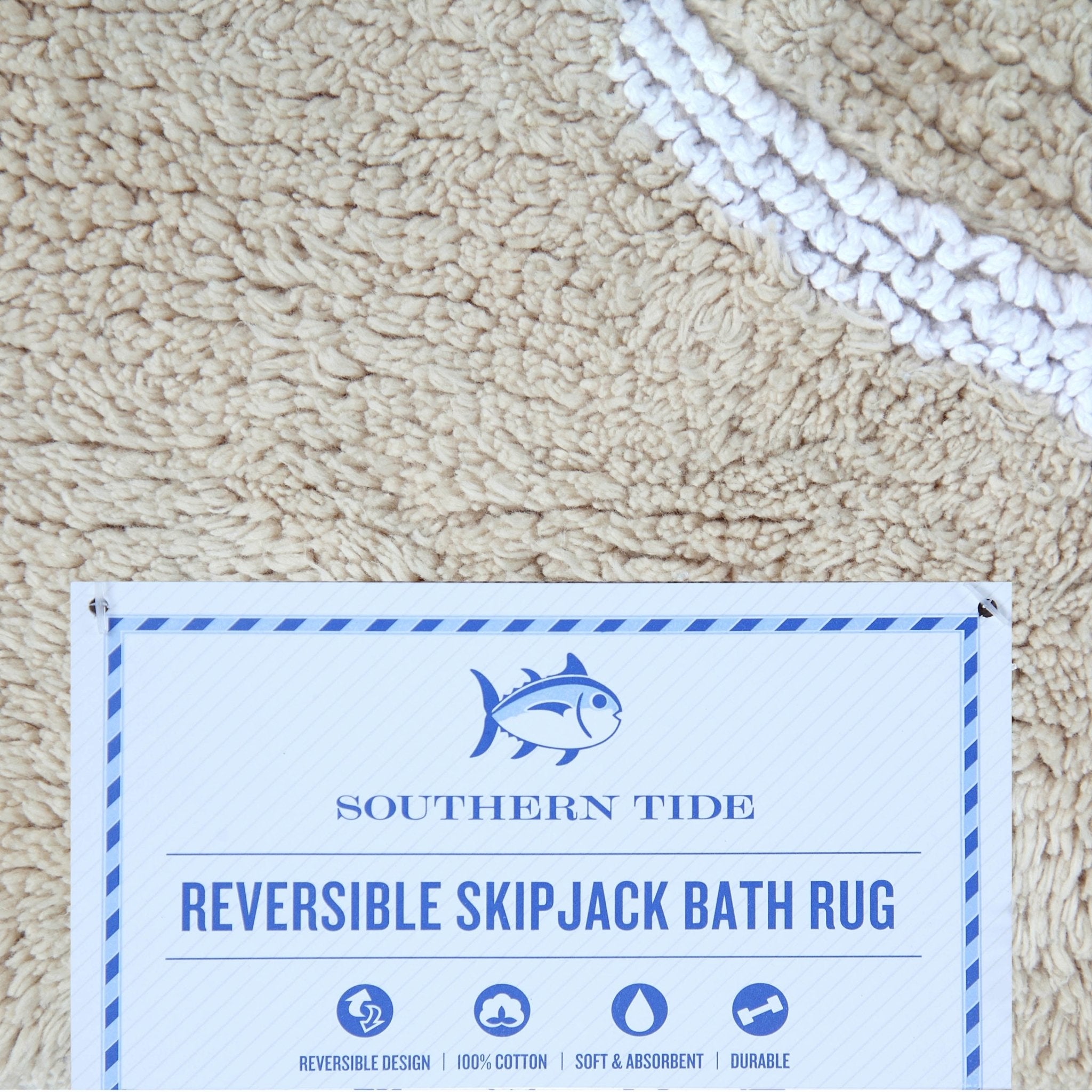 Southern Tide Skipjack Soft Reversible 100% Cotton Bath Rug