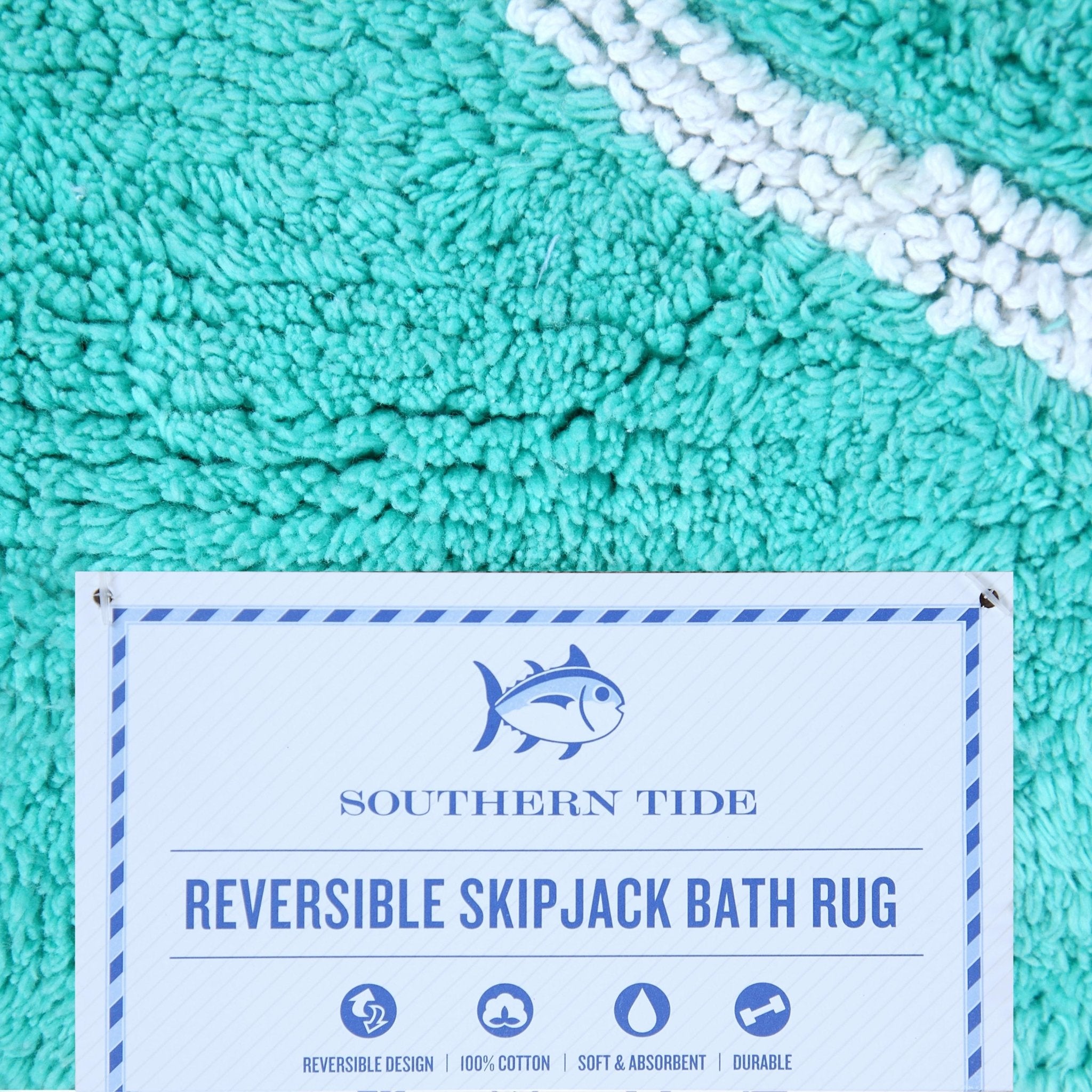 Southern Tide Skipjack Soft Reversible 100% Cotton Bath Rug