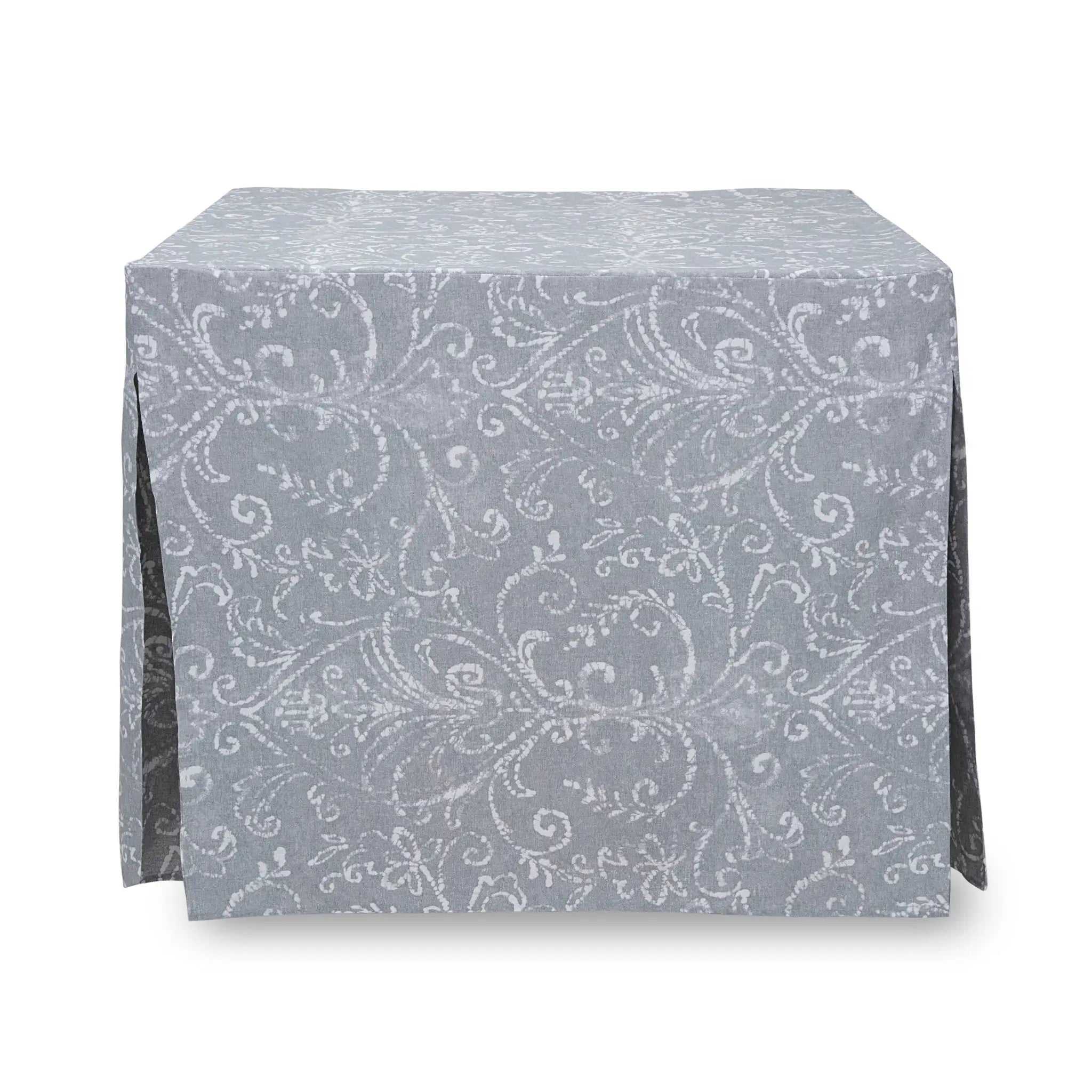Tablecloth with a paisley pattern on a white background