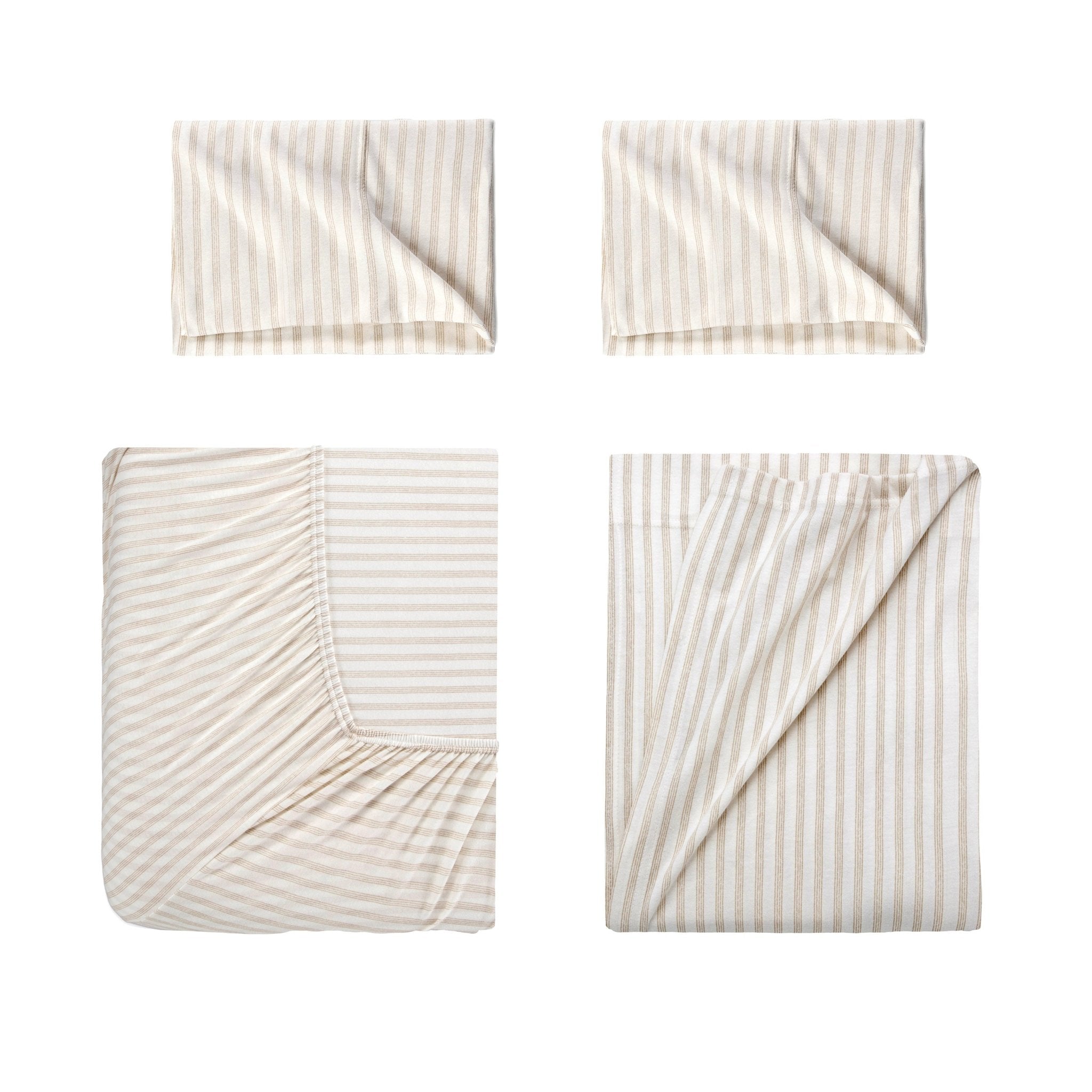 Vellux Aster Heathered Soft Taupe Sheet Set