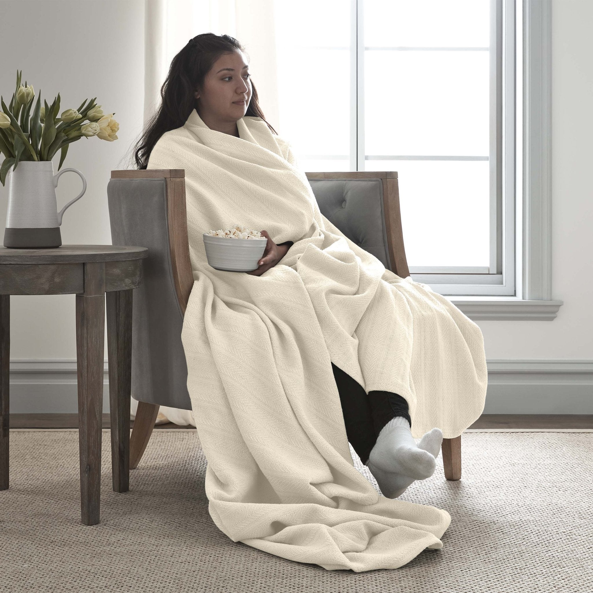 Vellux Cotton 100% Cotton All-Season Blanket