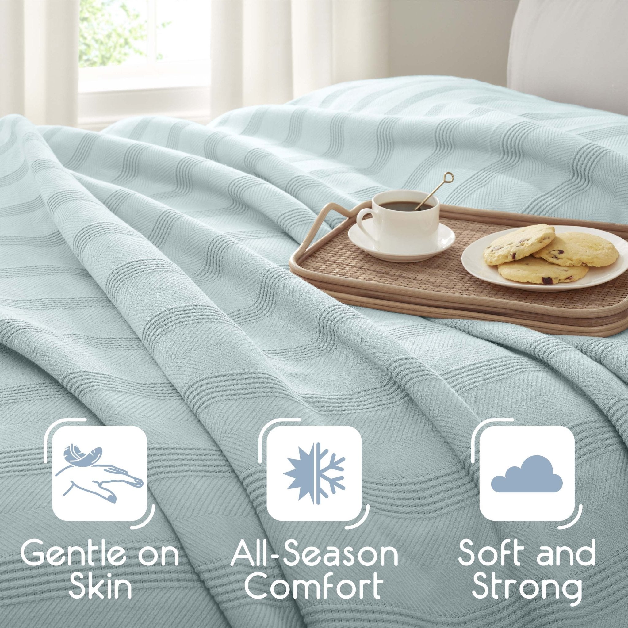 Vellux Cotton 100% Cotton All-Season Blanket