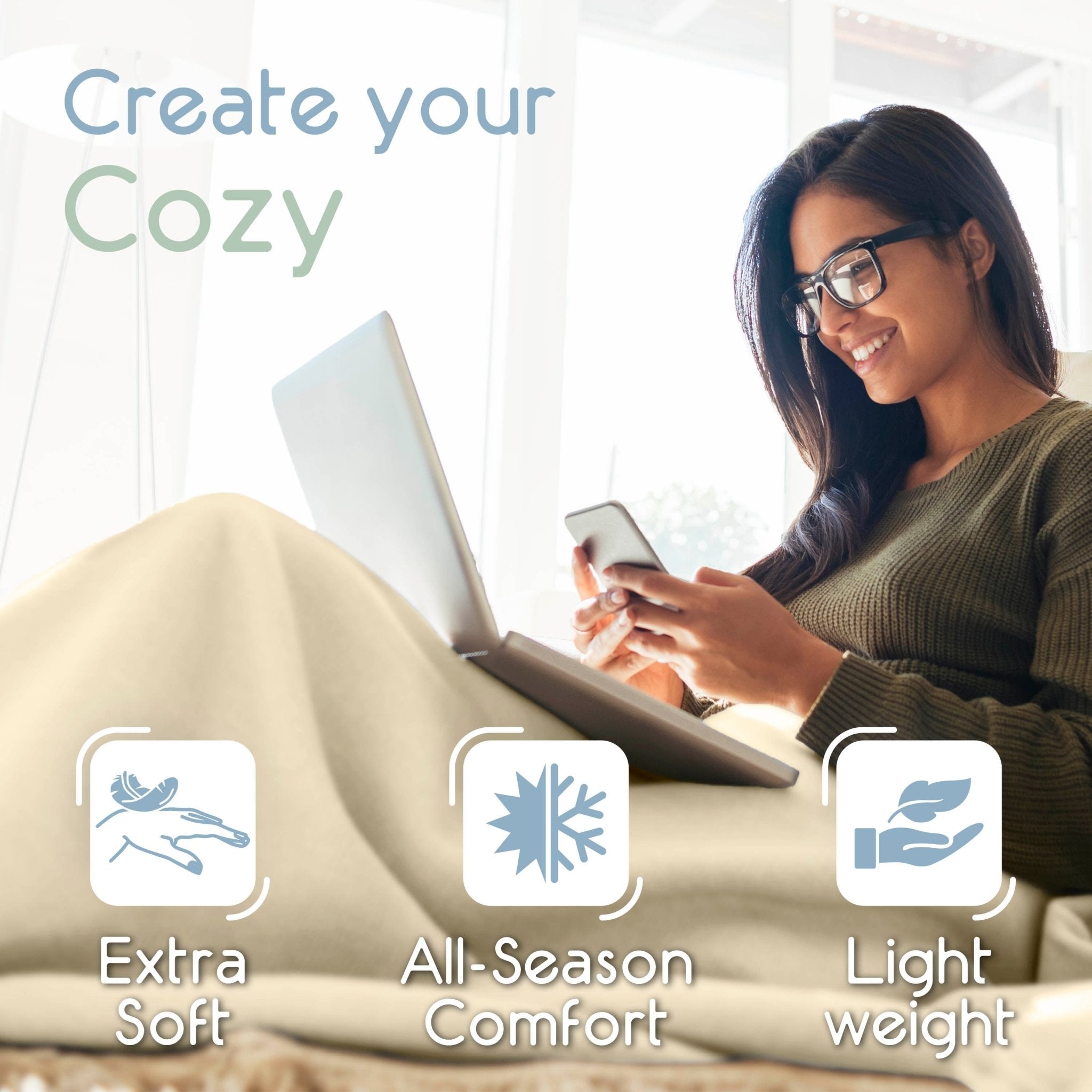 Vellux Micro Fleece Soft All-Season Blanket
