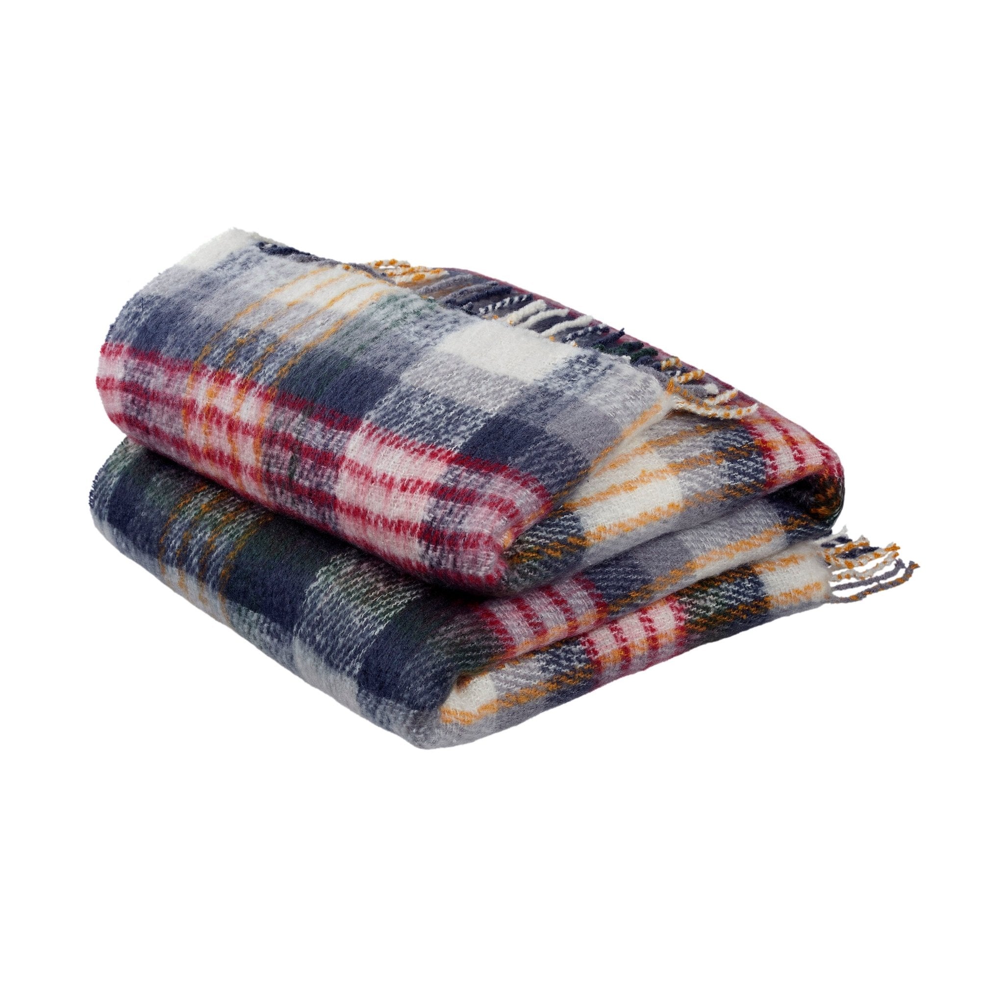 Vellux Mohair Plaid Throw