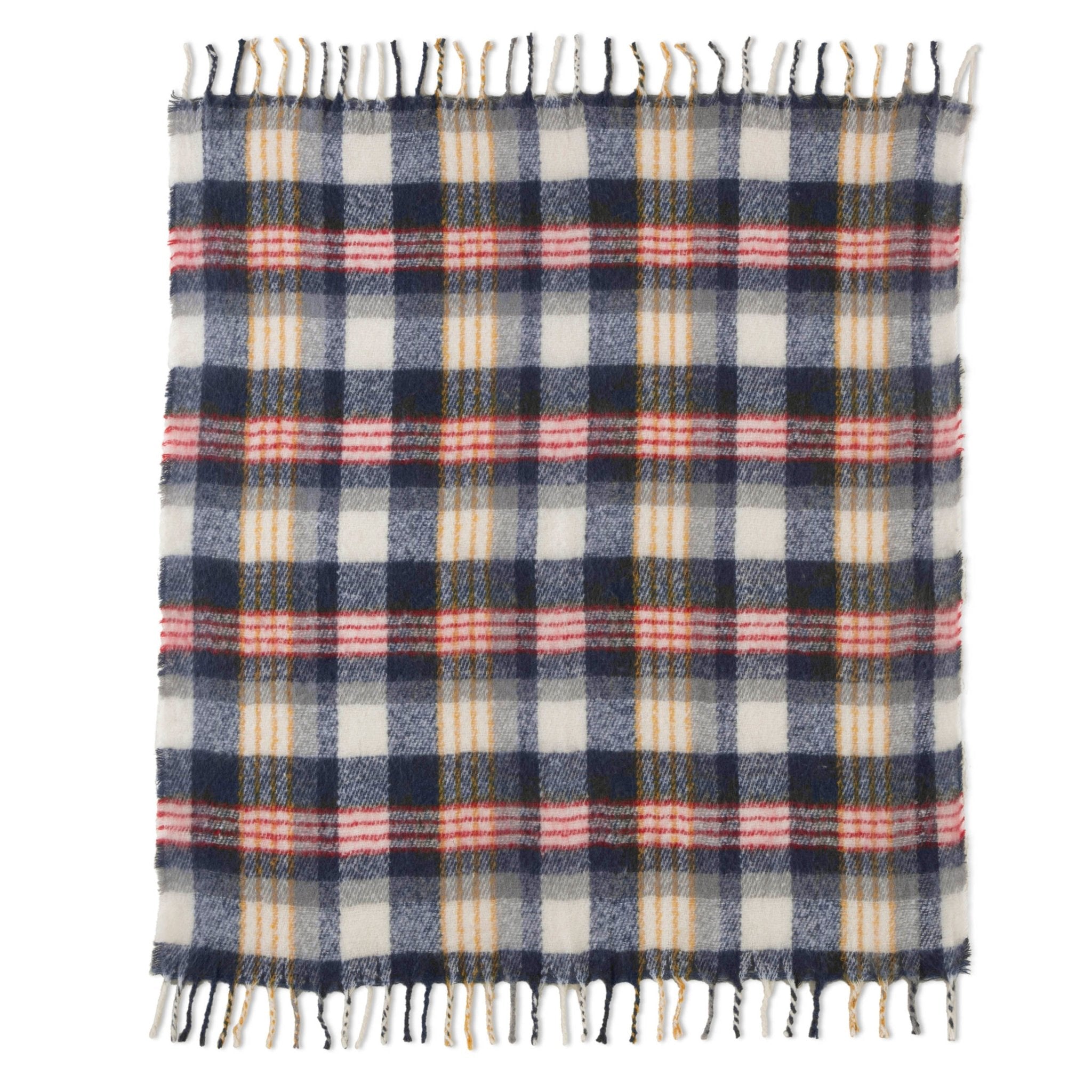 Vellux Mohair Plaid Throw