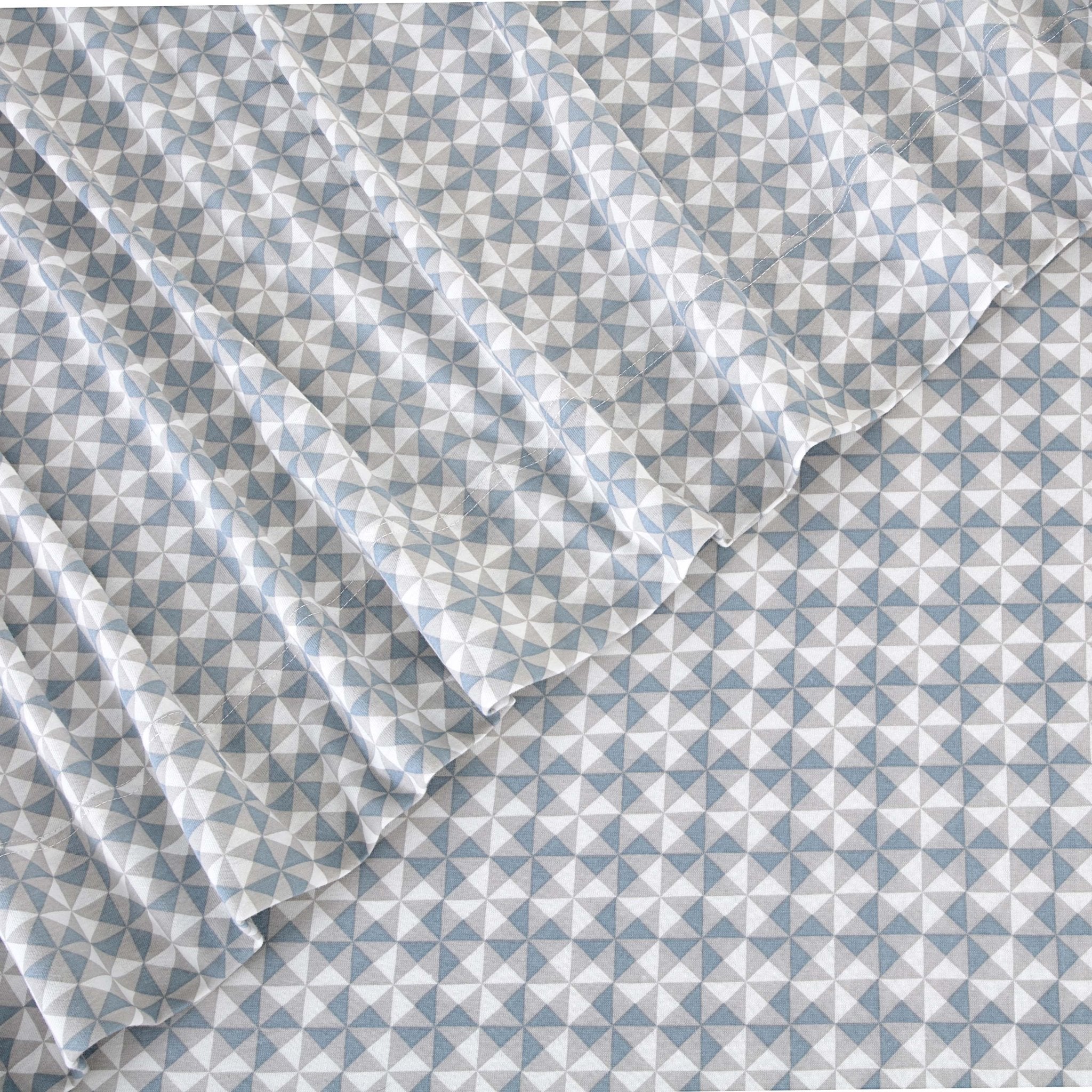 Vellux Noma Heathered Soft Blue Sheet Set