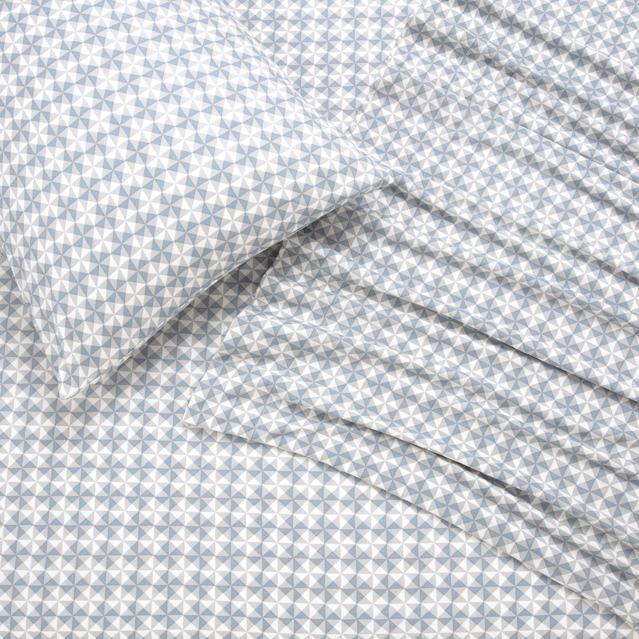 Vellux Noma Heathered Soft Blue Sheet Set