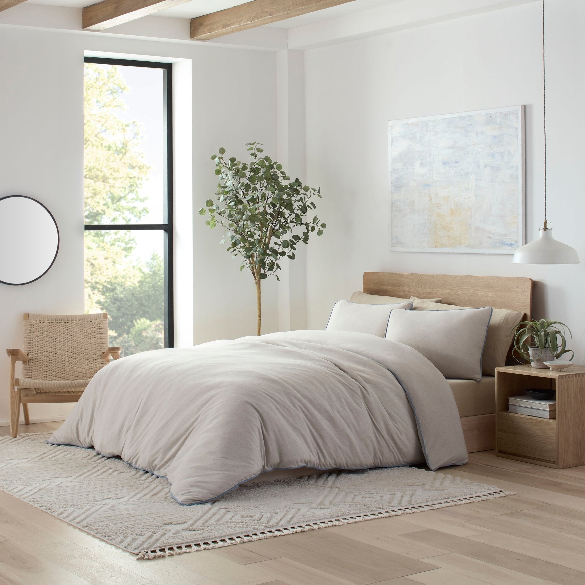 Vellux Snuggle Heathered Jersey Comforter Set