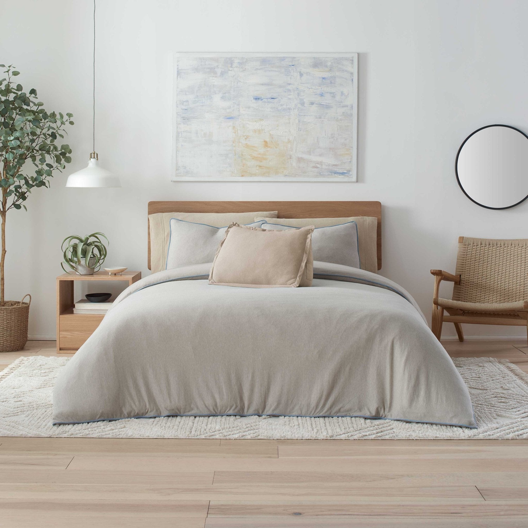 Vellux Snuggle Heathered Jersey Comforter Set
