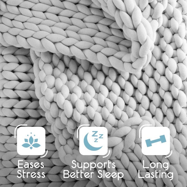 Vellux Weighted Chunky knit Blanket