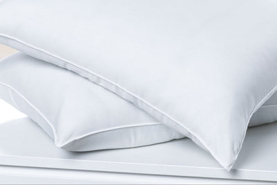 Martex Clean Essentials Standard White Pillow and Pillow Protector Set with SILVERbac