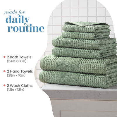 Martex Expression Air Sculpted 100% Cotton 6-Piece Towel Set
