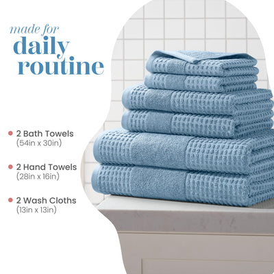 Martex Expression Air Sculpted 100% Cotton 6-Piece Towel Set