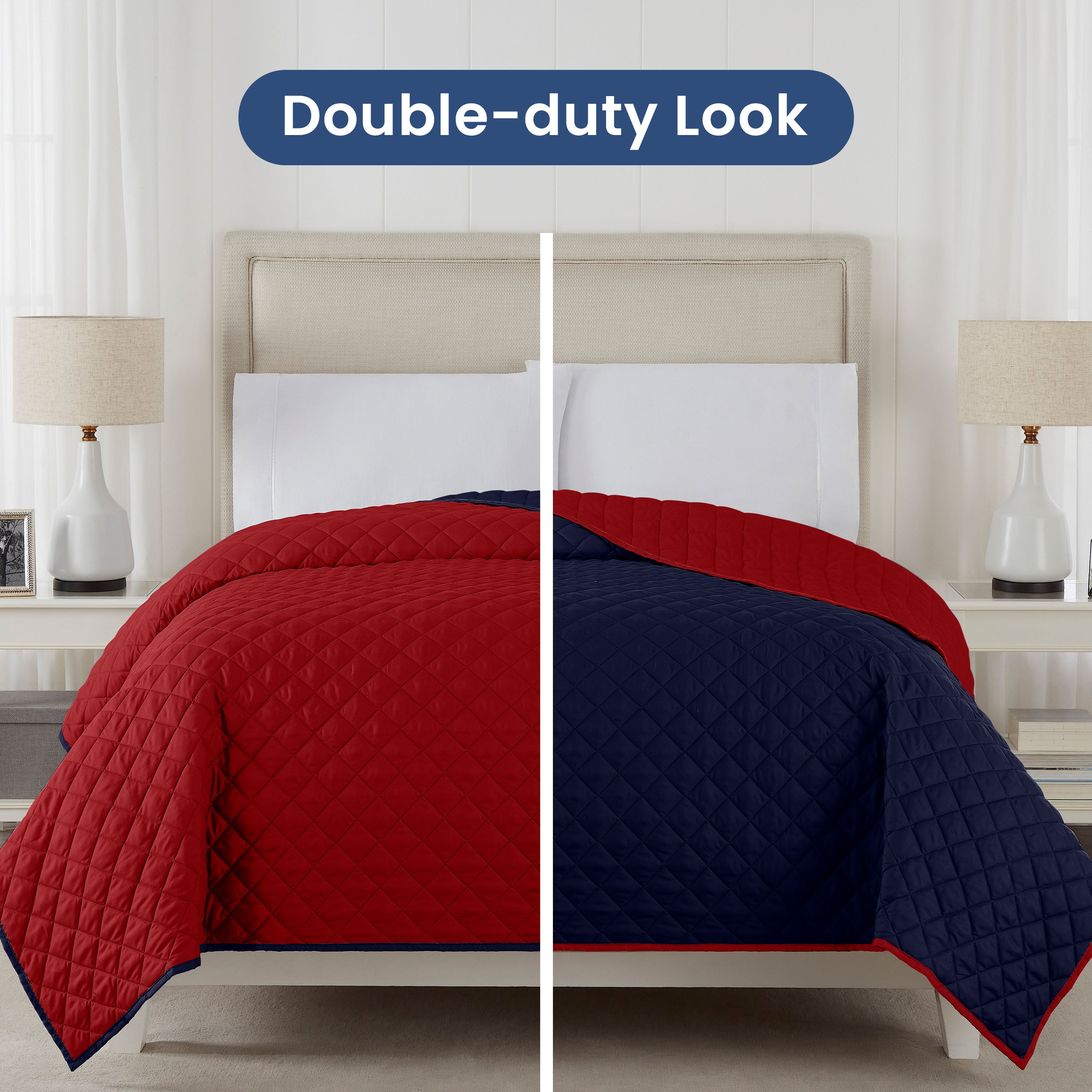 Martex Reversible Lightweight Coverlet