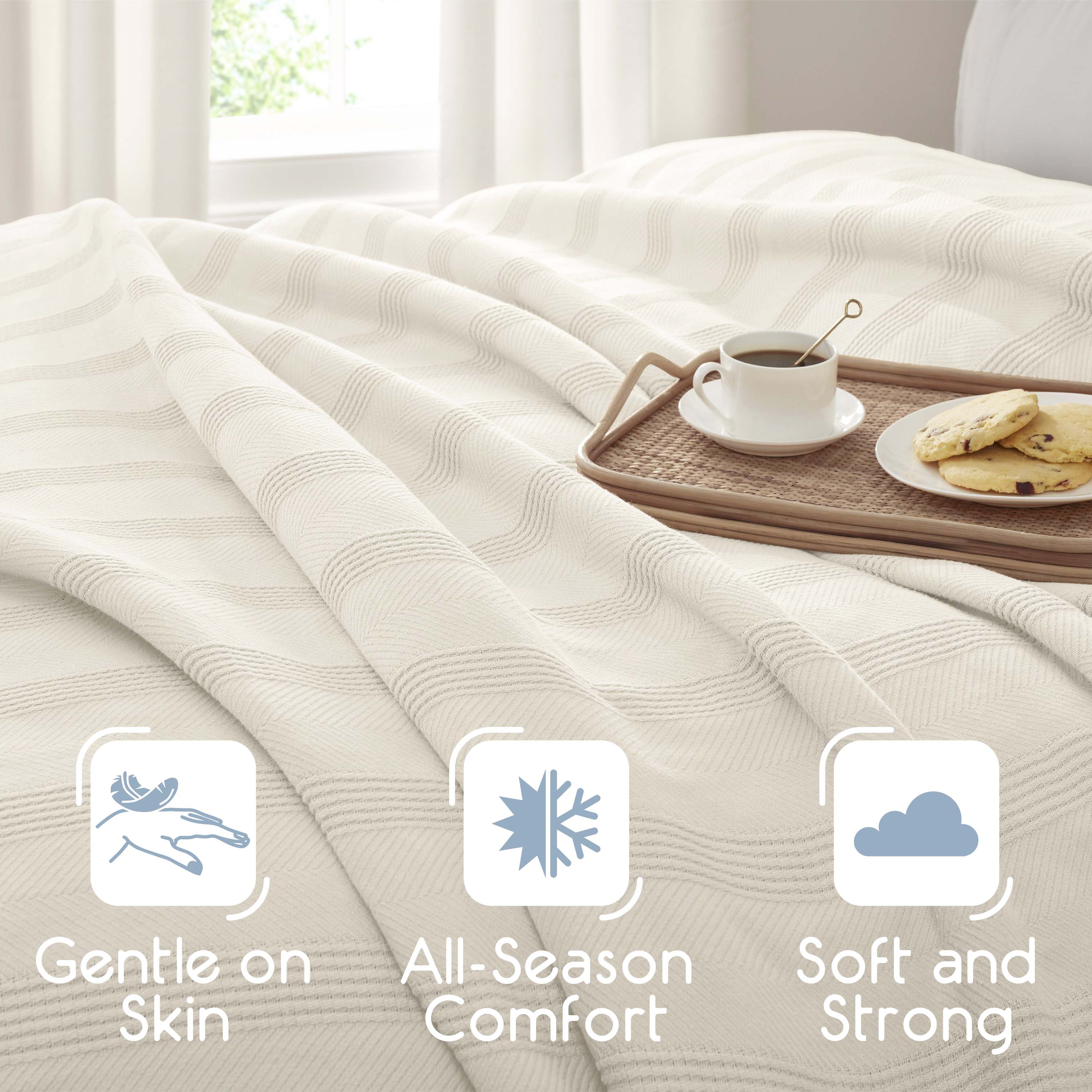 Vellux Cotton 100% Cotton All-Season Blanket