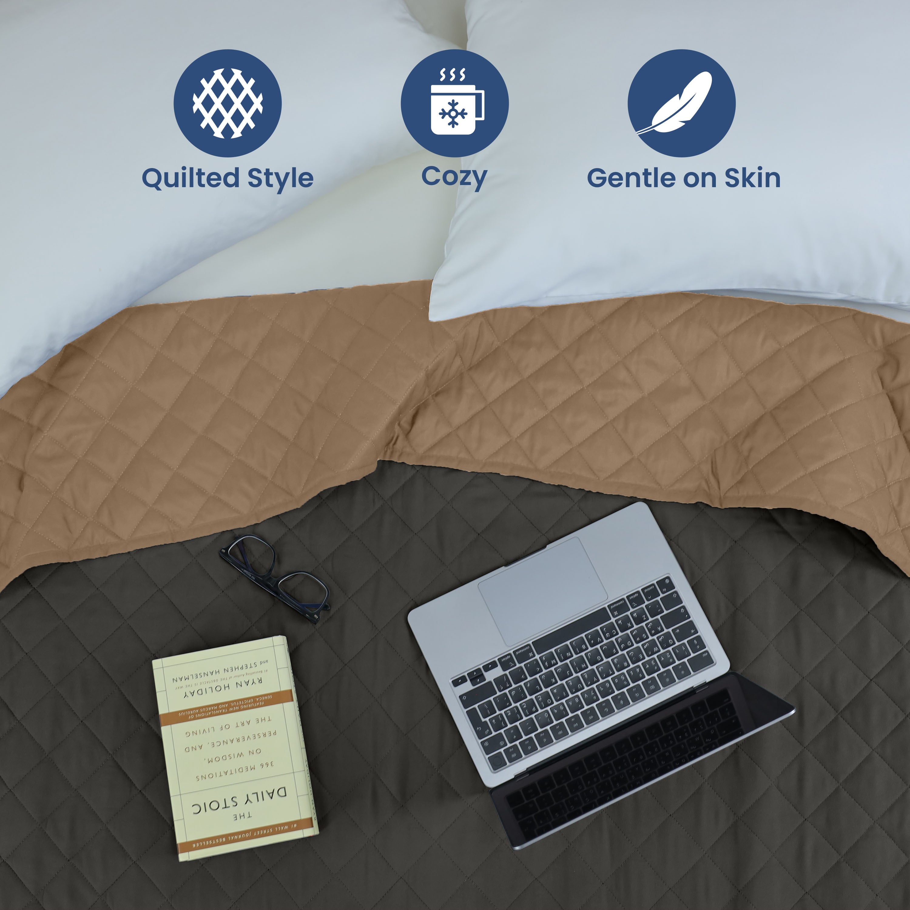 Martex Reversible Lightweight Coverlet