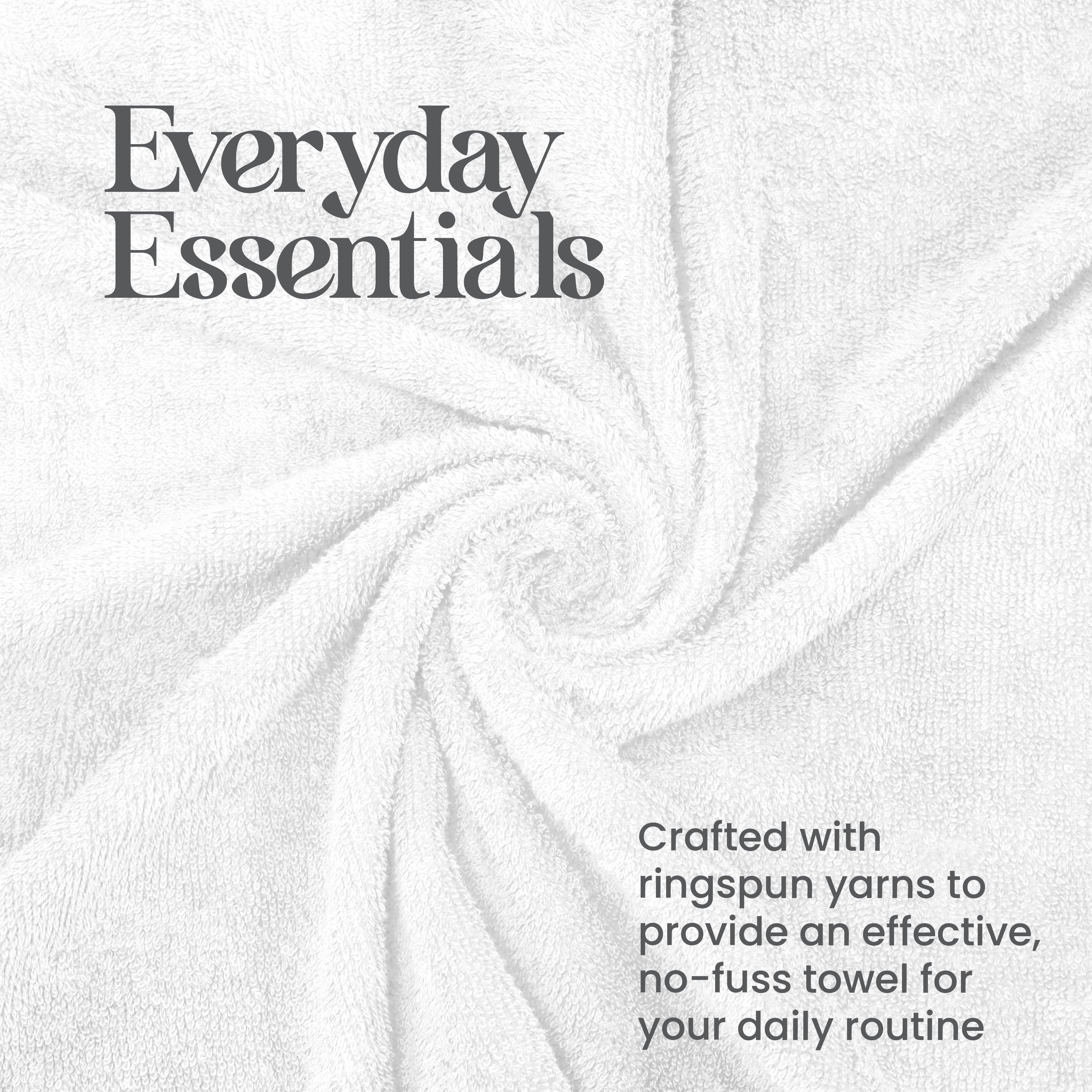White towel with a textured surface, arranged in a spiral pattern.
