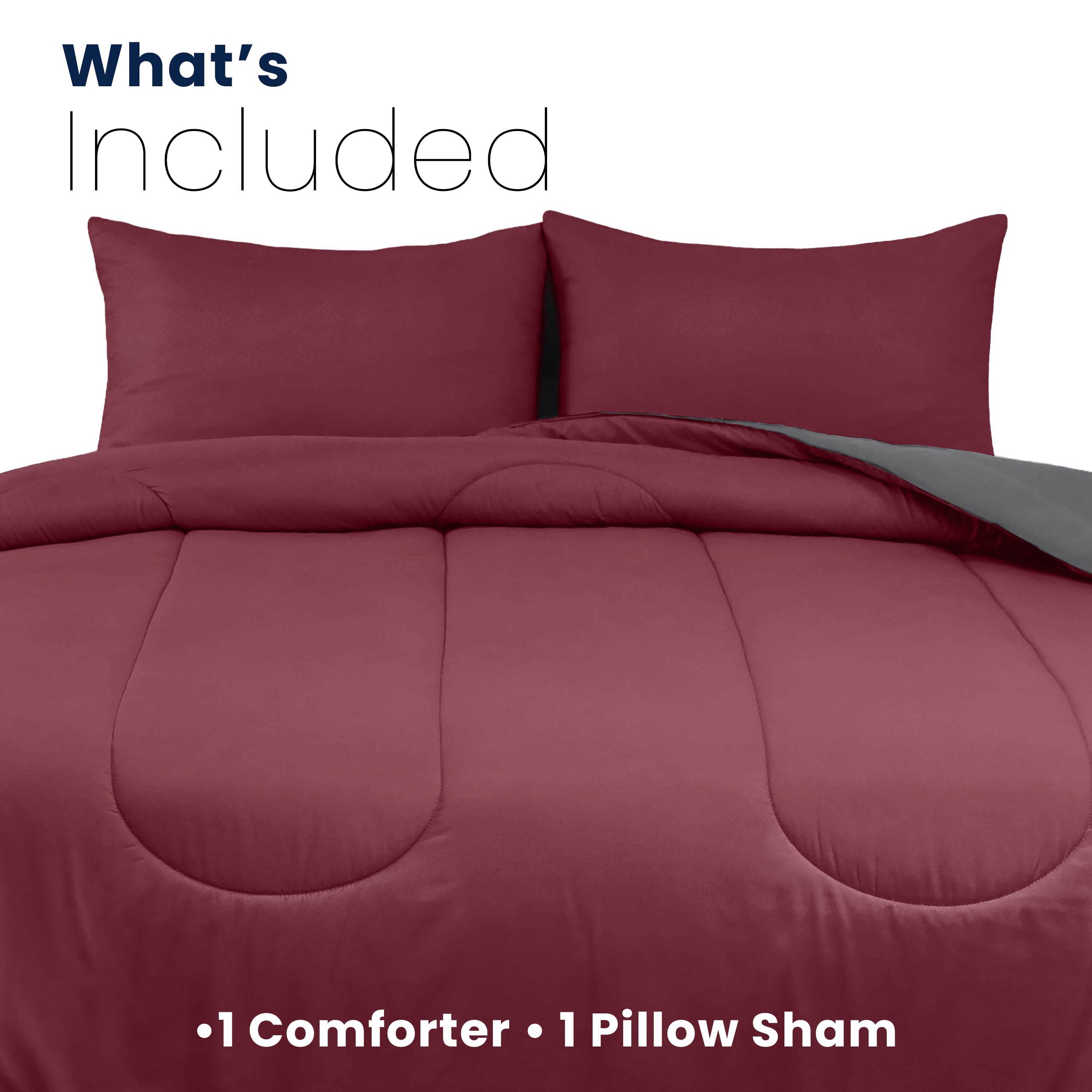 Martex Reversible Soft Brushed Comforter Set