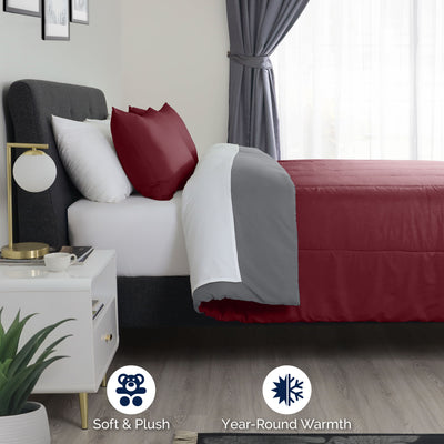 Martex Reversible Soft Brushed Comforter Set