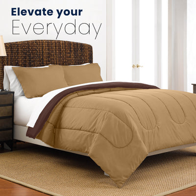 Martex Reversible Soft Brushed Comforter Set