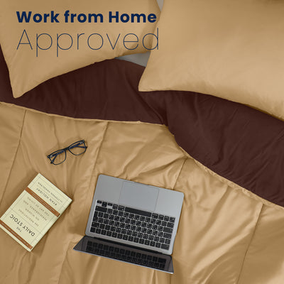 Martex Reversible Soft Brushed Comforter Set
