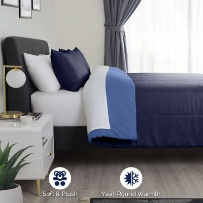 Martex Reversible Soft Brushed Comforter Set