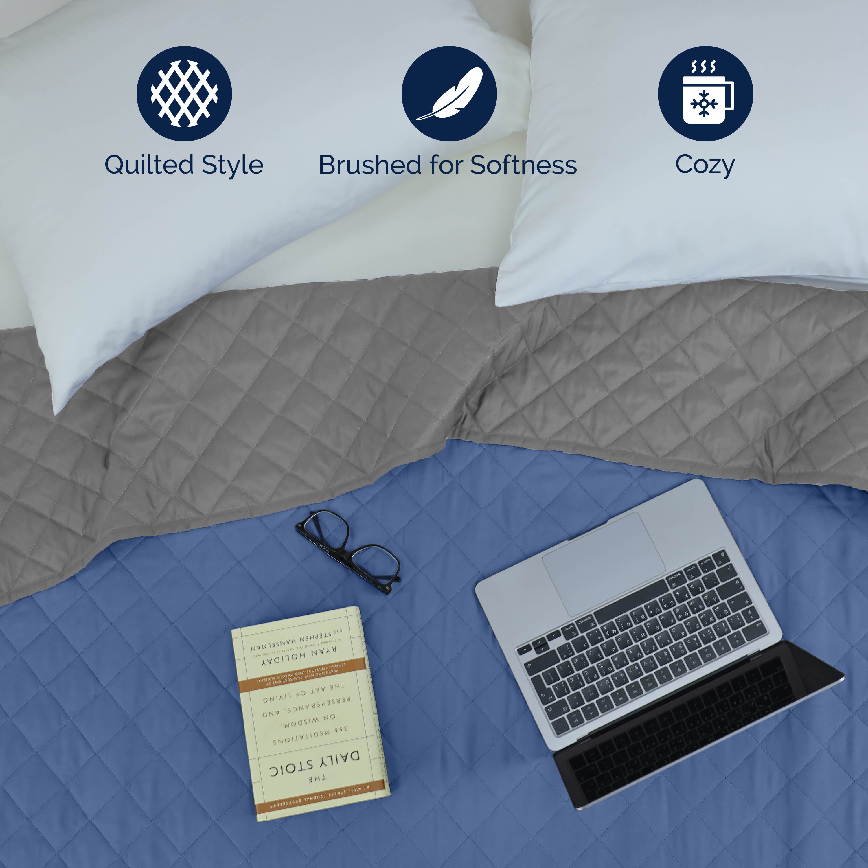 Martex Reversible Lightweight Coverlet