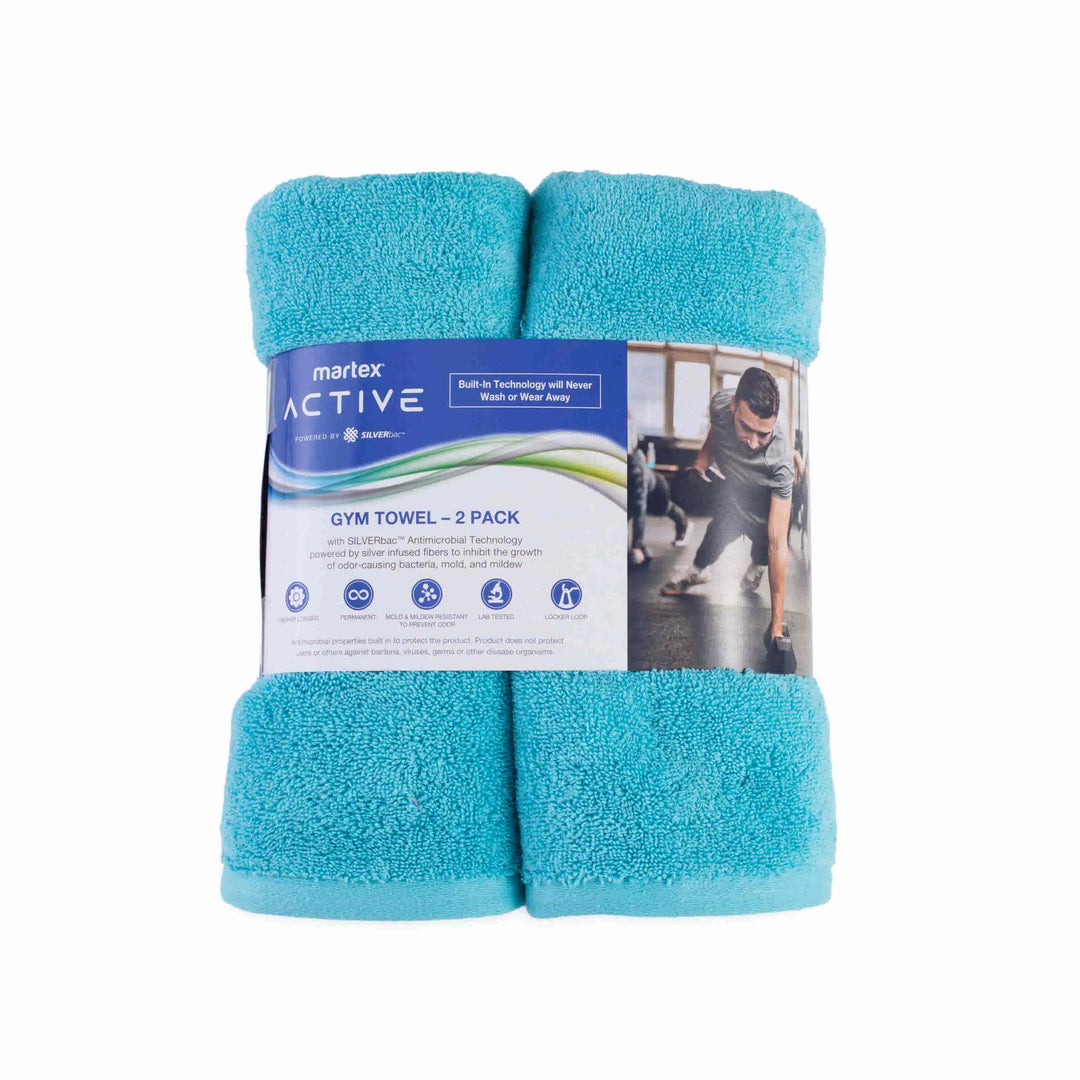 E. ENERGY WASH PACK 2個セット Martex-Active-Gym-Towel-Aqua-2