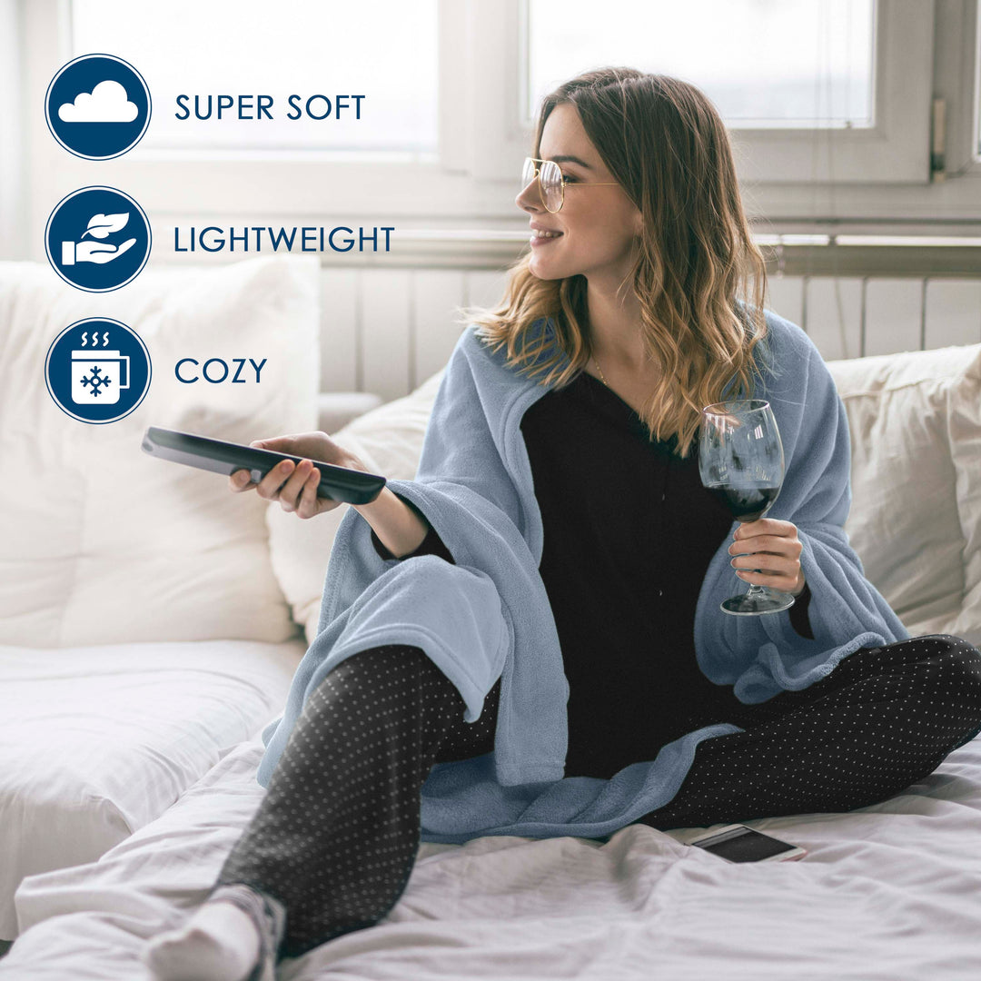 WestPoint Home Martex super soft fleece blanket Basil 108-in x 90-in WestPoint Home Martex super soft fleece blanket Basil 108-in x 90-in
