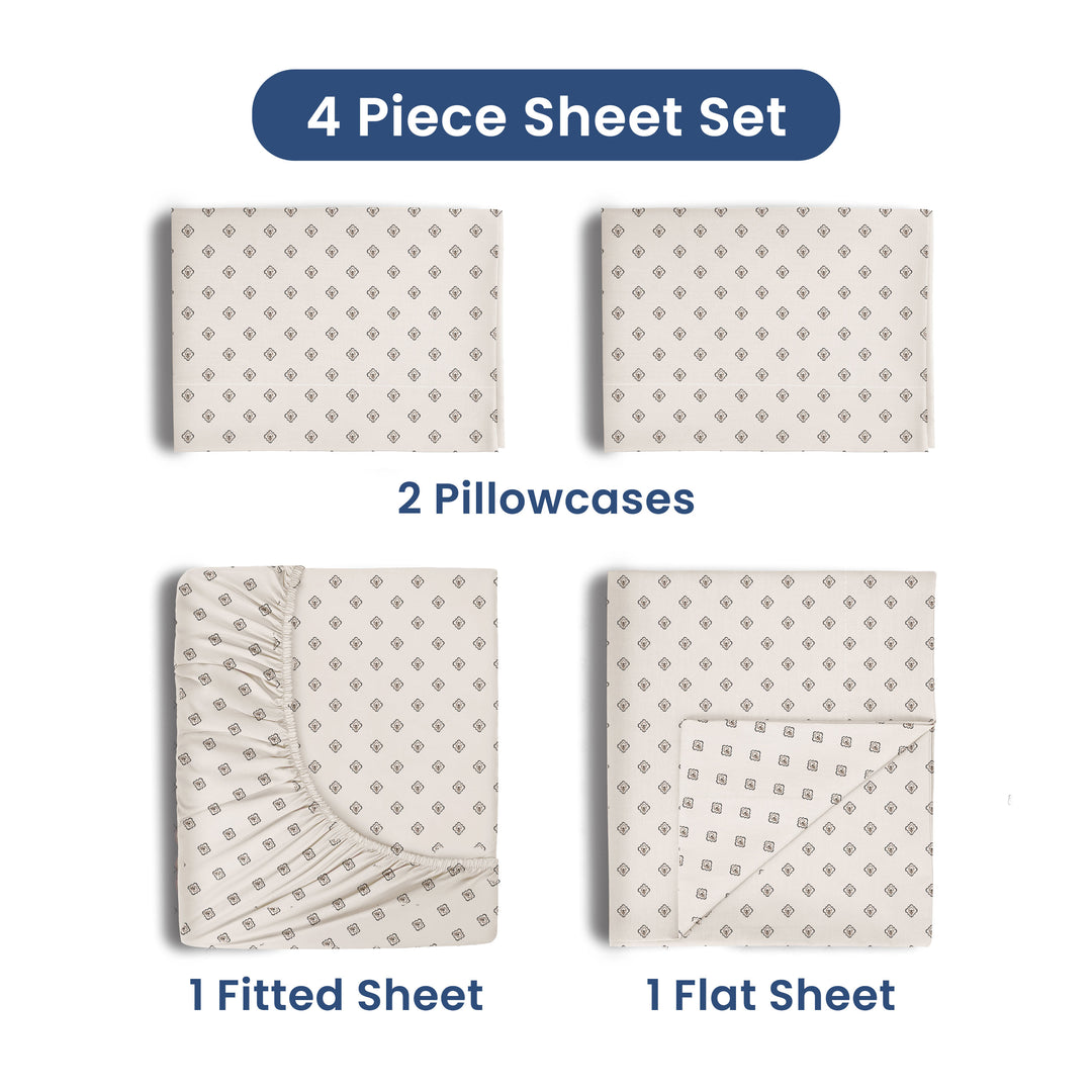 Martex 225 Thread Count Soft Wrinkle Resistant Sheet Set
