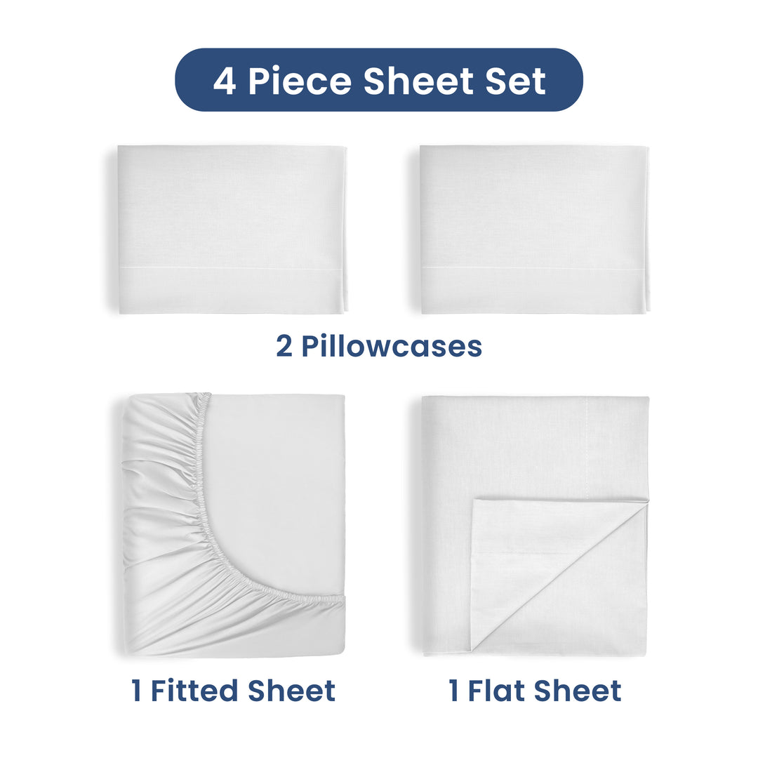 Martex 225 Thread Count Soft Wrinkle Resistant Sheet Set