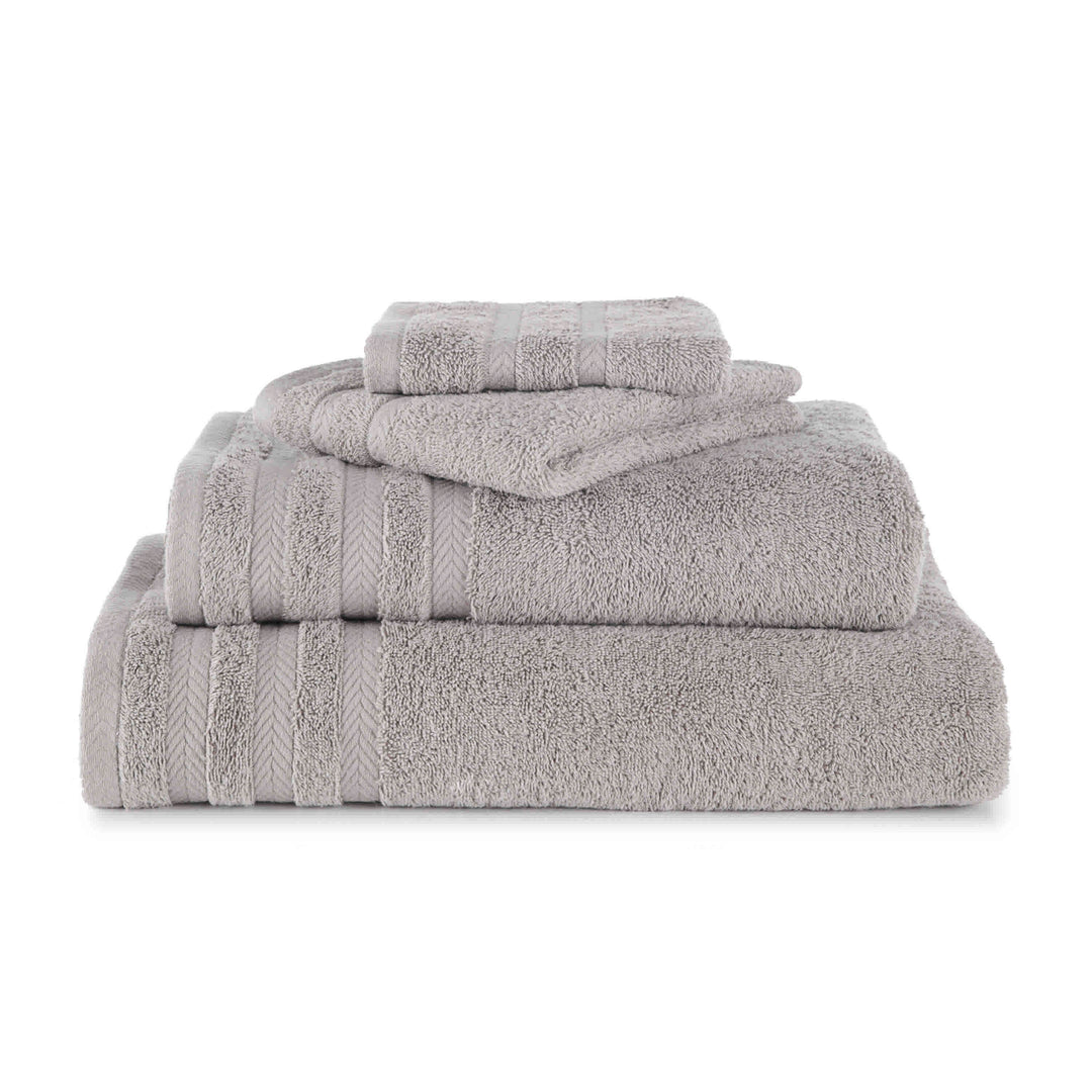 Shop Egyptian Cotton Dark Grey Bath Towel Set of 6