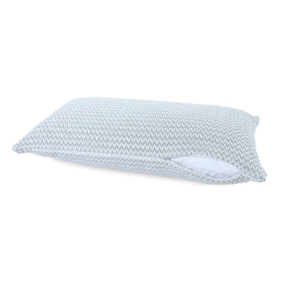 Side view of decorative pillow on the white background