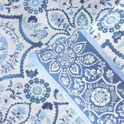 Detail shot of comforter and sham