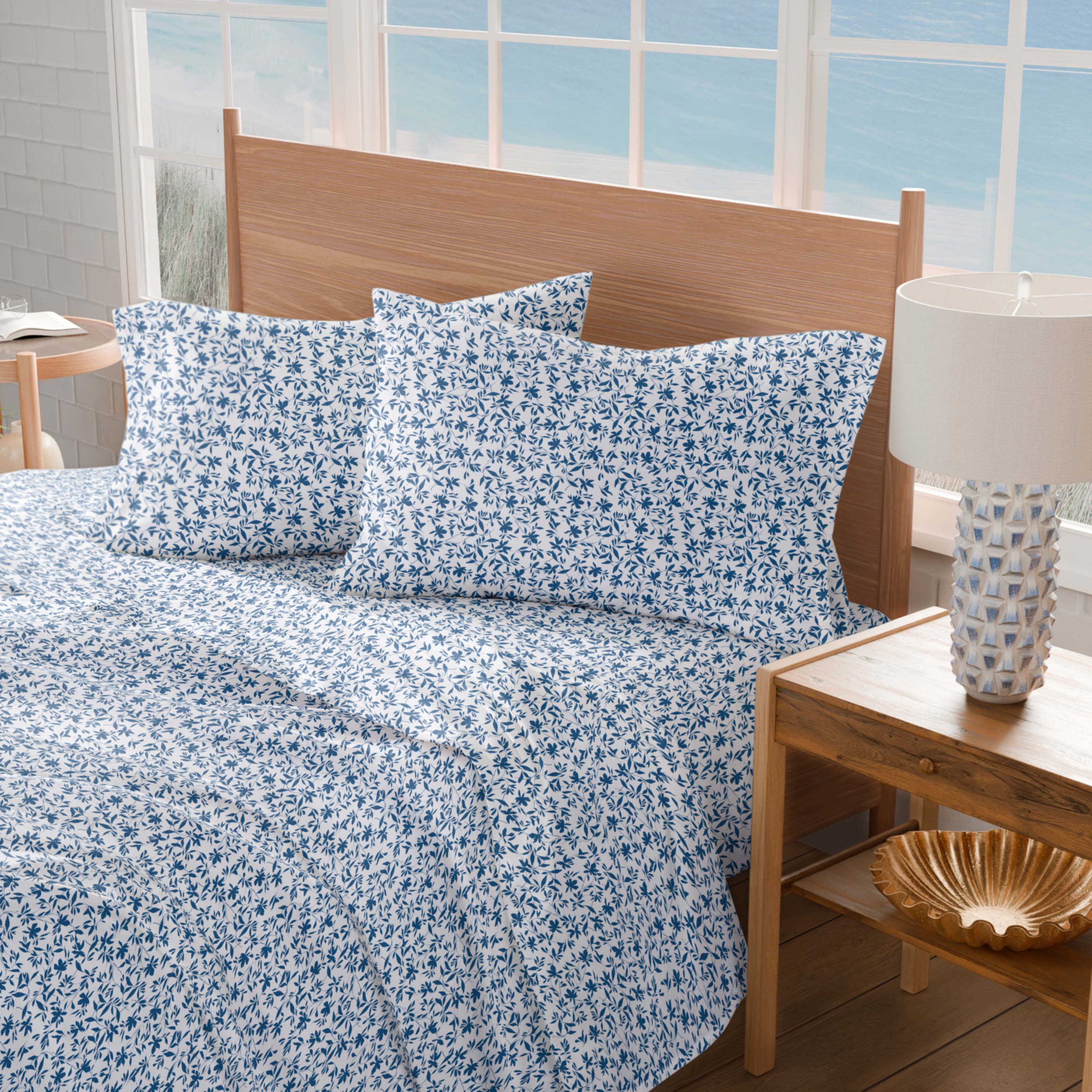Southern Tide Botanical Floral Navy Sheet Set