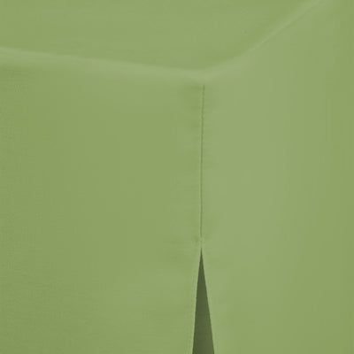 Green table cover with a smooth texture and a corner seam, designed for a 60-inch round table.