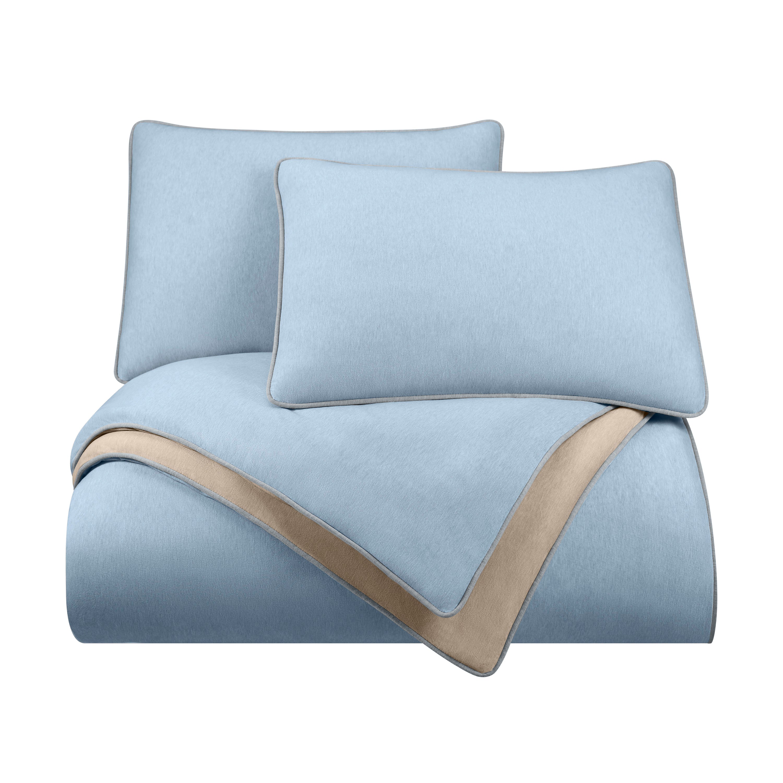 Vellux Snuggle Heathered Jersey Comforter Set