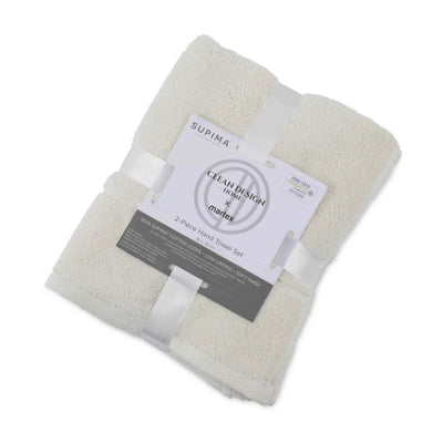 Clean Design Home 100% Cotton 600 GSM 2-Piece Hand Towel Set