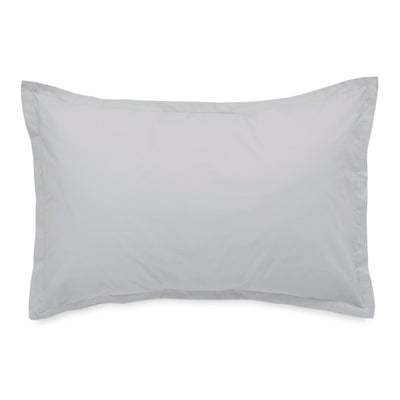 Gray pillow sham on a white background