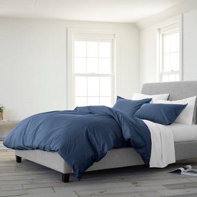 Clean Design Home 300 Thread Count Super Soft Percale Duvet Set