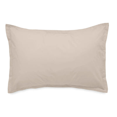 A plain linen pillow sham shown flat against a clean white background.