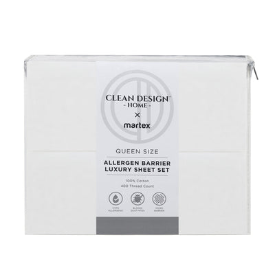 Clean Design Home 400 Thread Count Super Soft Solid Sheet Set