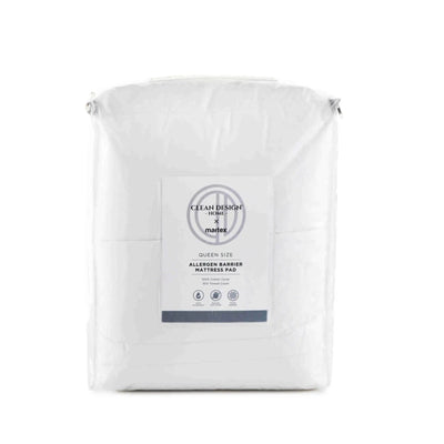 Clean Design Home Allergen-Barrier 300 Thread Count 100% Cotton Mattress Pad