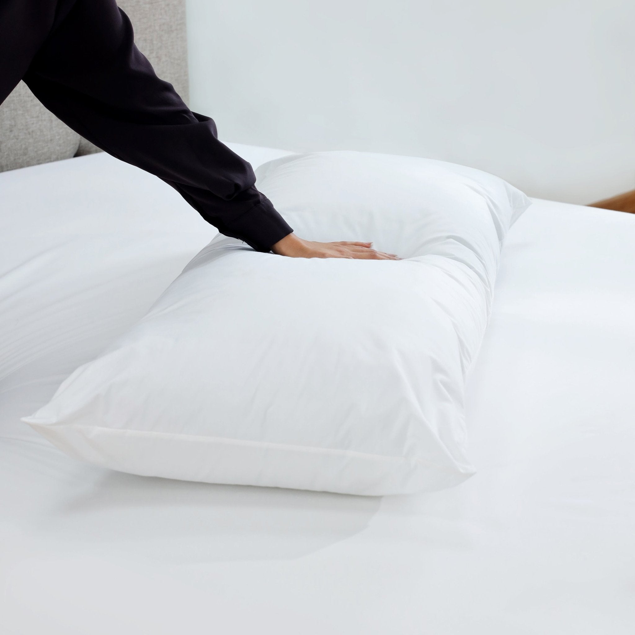 Clean Design Home Anti Allergen 100% Cotton Gusset Pillow