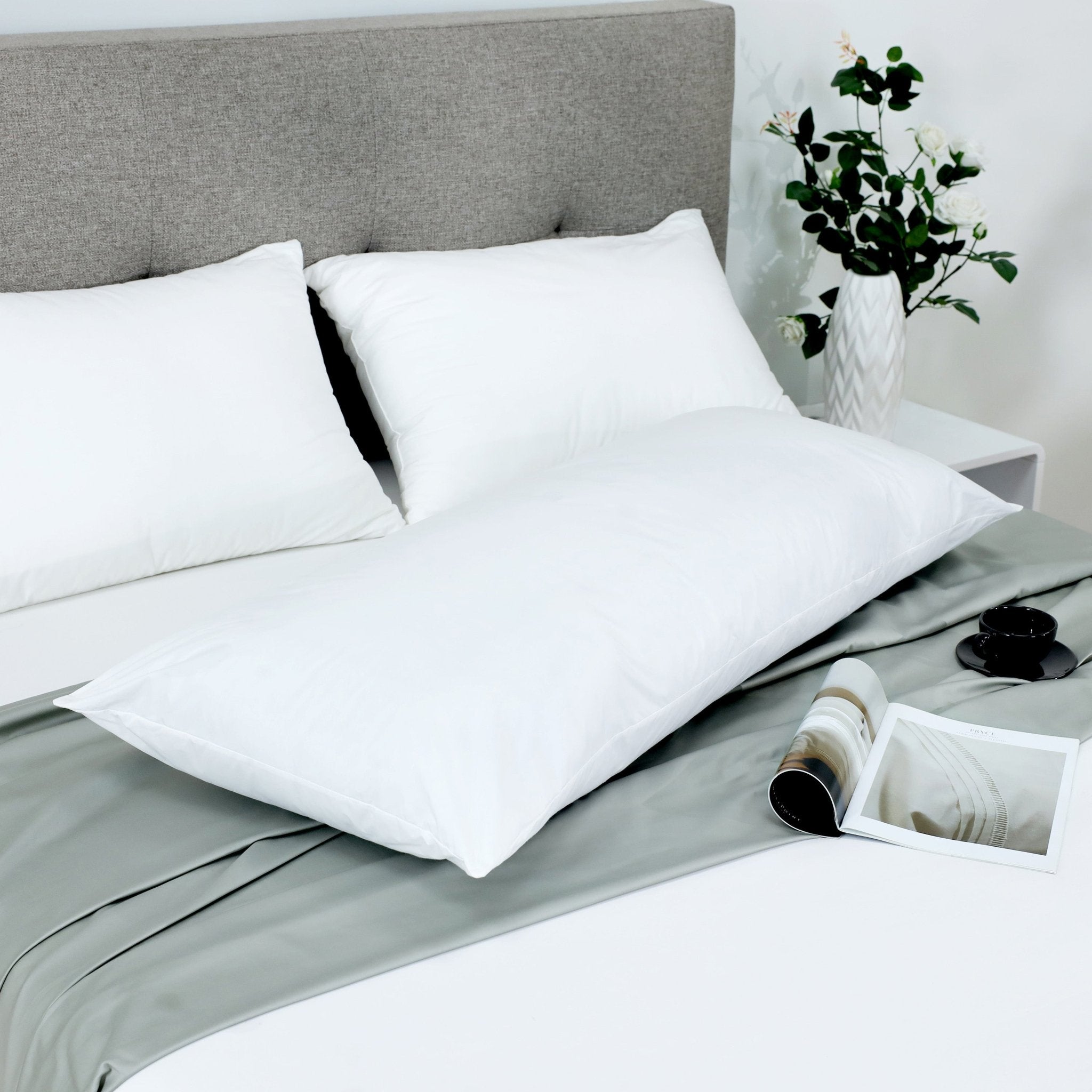 Clean Design Home Anti Allergen 100% Cotton Gusset Pillow