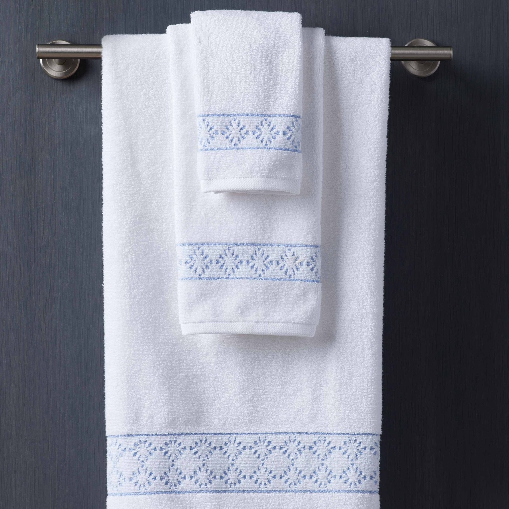Clean Design Home Anti-Allergen Savoy 100% Supima Cotton 600 GSM Towel Set