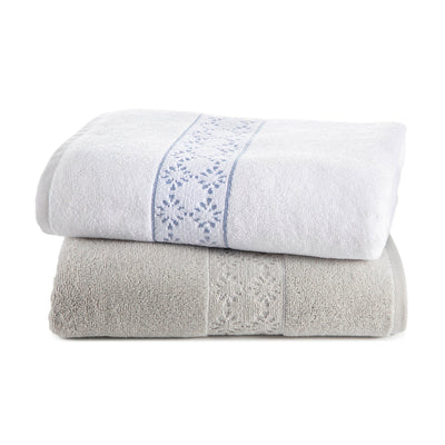 Clean Design Home Anti-Allergen Savoy 100% Supima Cotton 600 GSM Towel Set