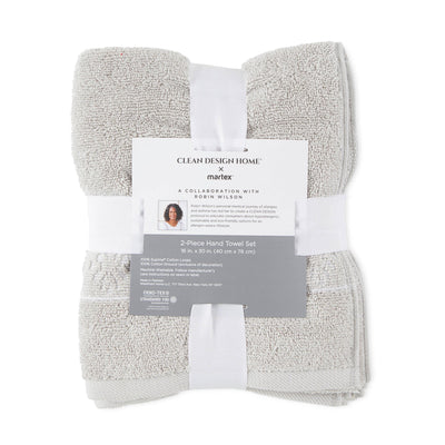 Clean Design Home Anti-Allergen Savoy 100% Supima Cotton 600 GSM Towel Set