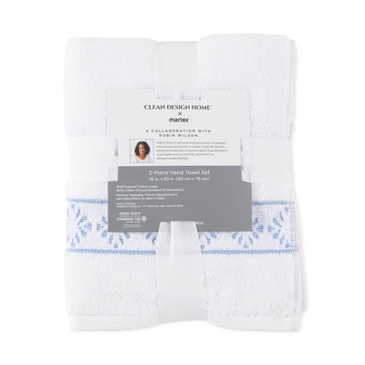 Clean Design Home Anti-Allergen Savoy 100% Supima Cotton 600 GSM Towel Set
