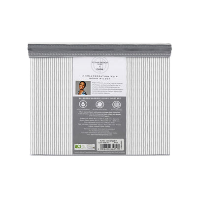 Clean Design Home Birch 300 Thread Count Super Soft Percale Printed Sheet Set
